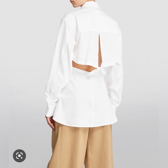 NWT Victoria Beckham cut out dress shirt - size 2 - Picture 3 of 7